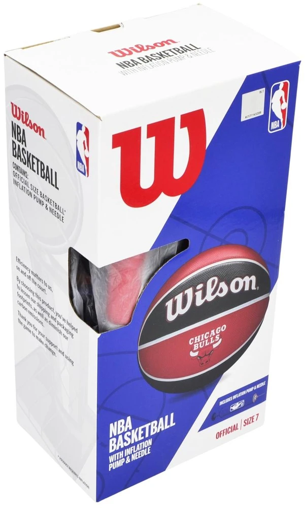KREPŠINIO KAMUOLYS WILSON NBA CHICAGO BULLS DĖŽUTĖ POMPA 228517