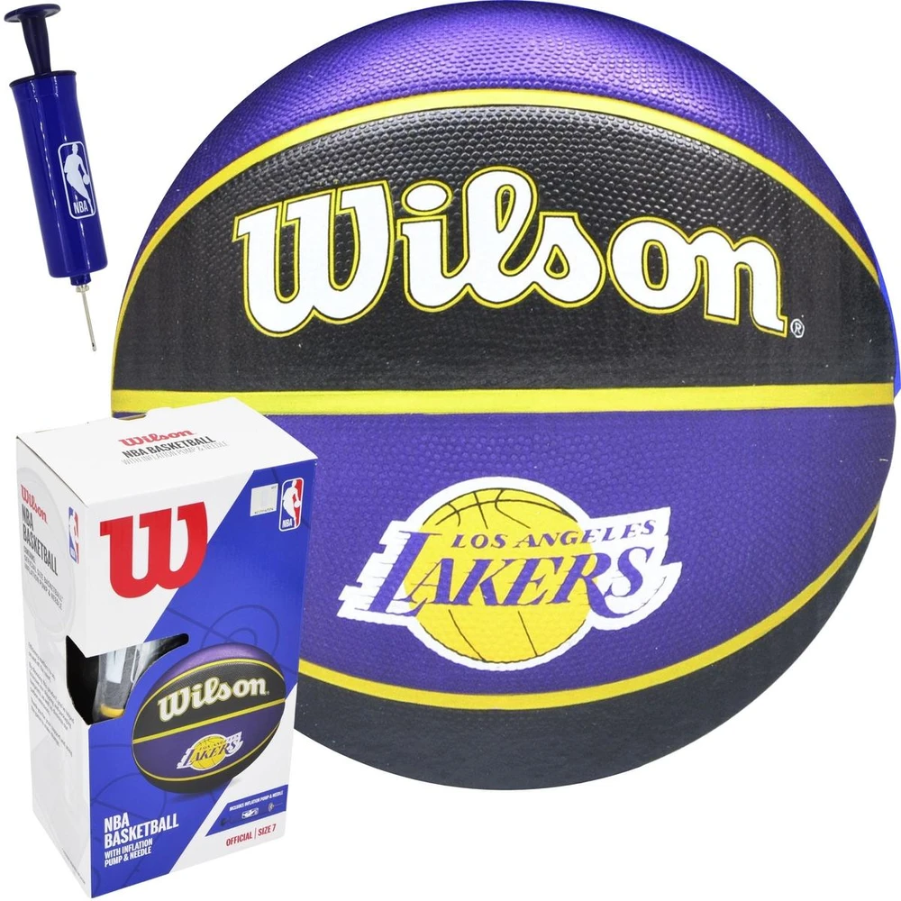 KREPŠINIO KAMUOLYS WILSON NBA LA LAKERS DĖŽUTĖ POMPA 228524