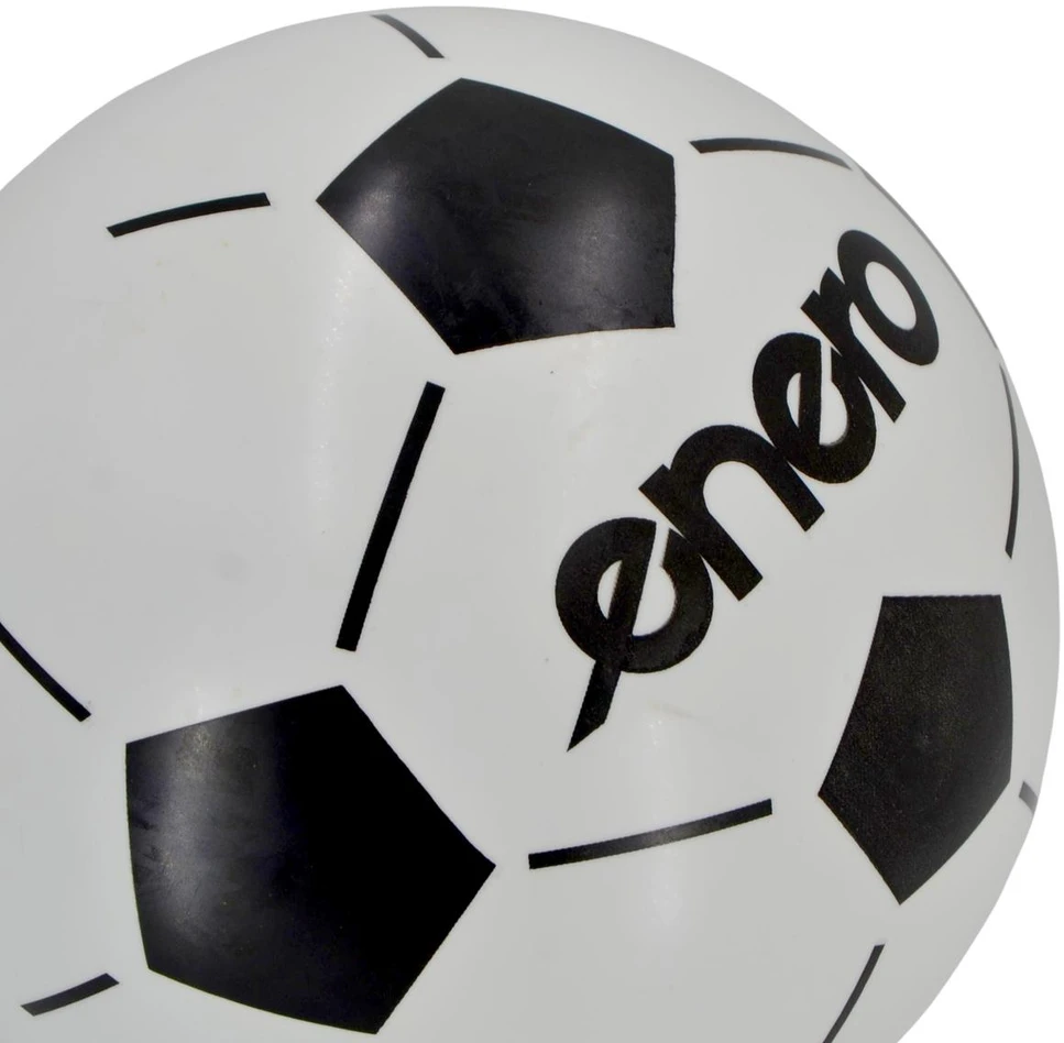 VINILINIS FUTBOLO KAMUOLYS BORUŽĖLĖ Baltas-Juodas 21CM 85G ENERO 1078656