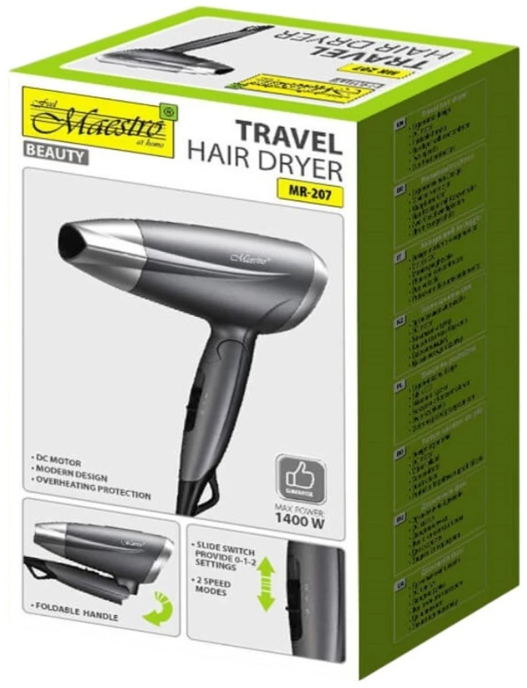 Plaukų džiovintuvas 1400W MR-207 MAESTRO