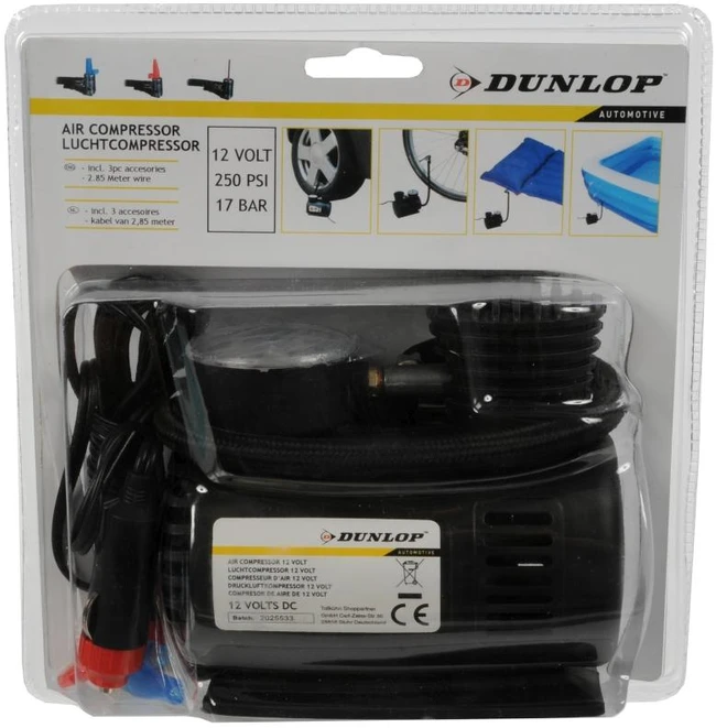 Automobilinis oro kompresorius Dunlop 12V