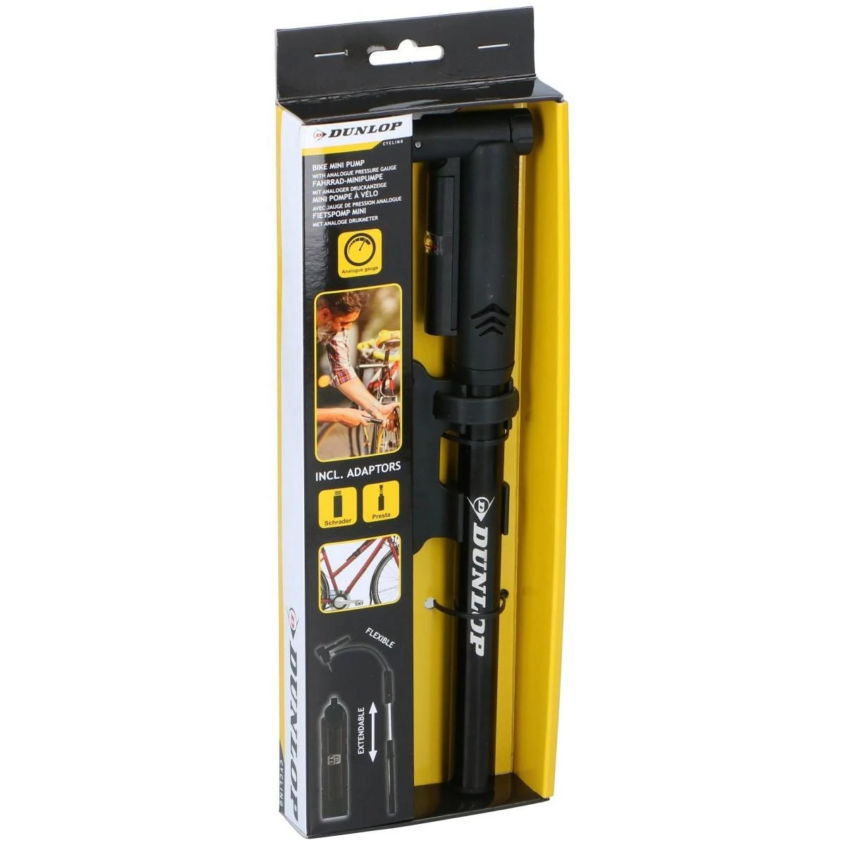 Dunlop - Dviračio pompa su manometru