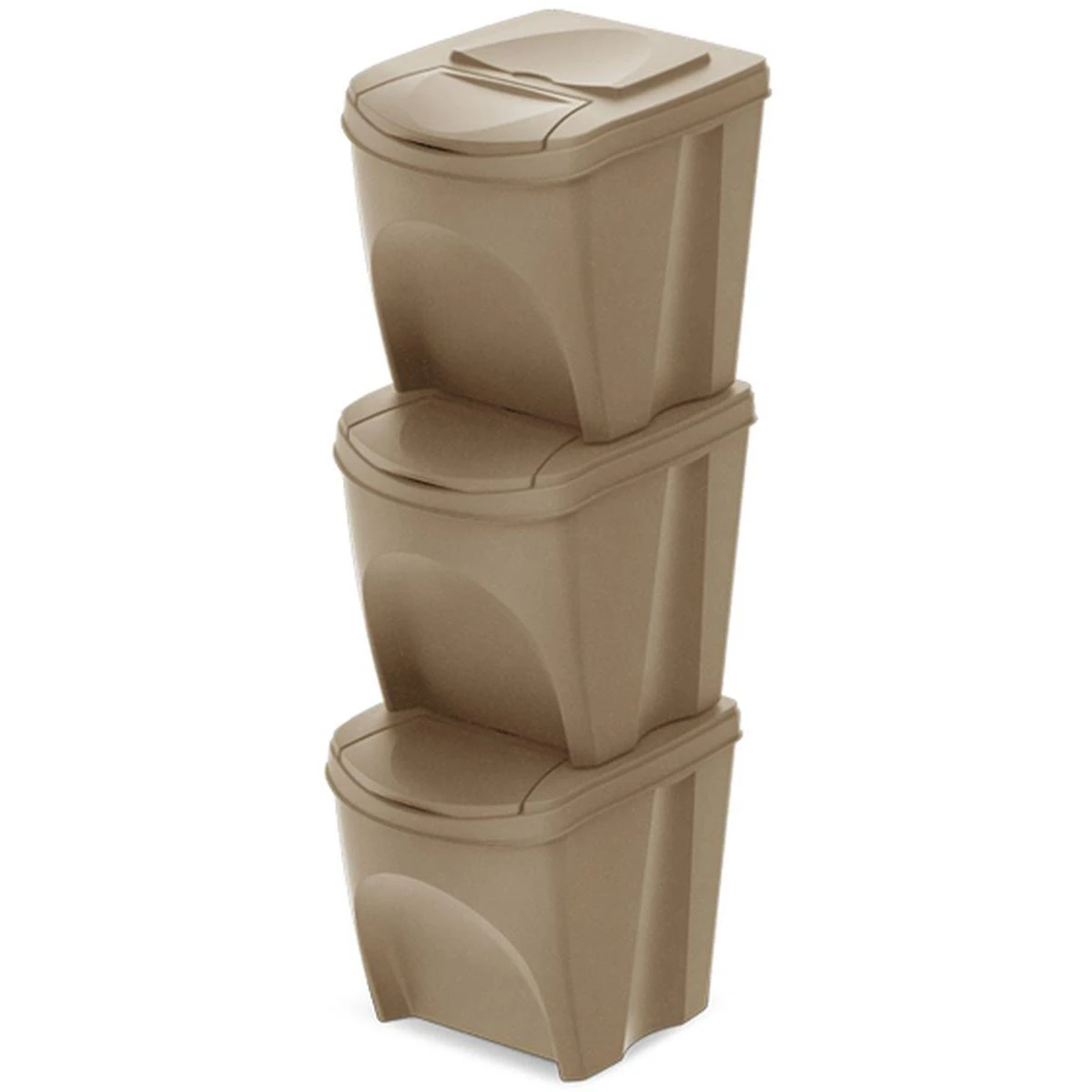Keden Prosperplast ATLIEKŲ KREPŠELIAI 25 l SORTIBOX SET3 VNT. ECOWOOD