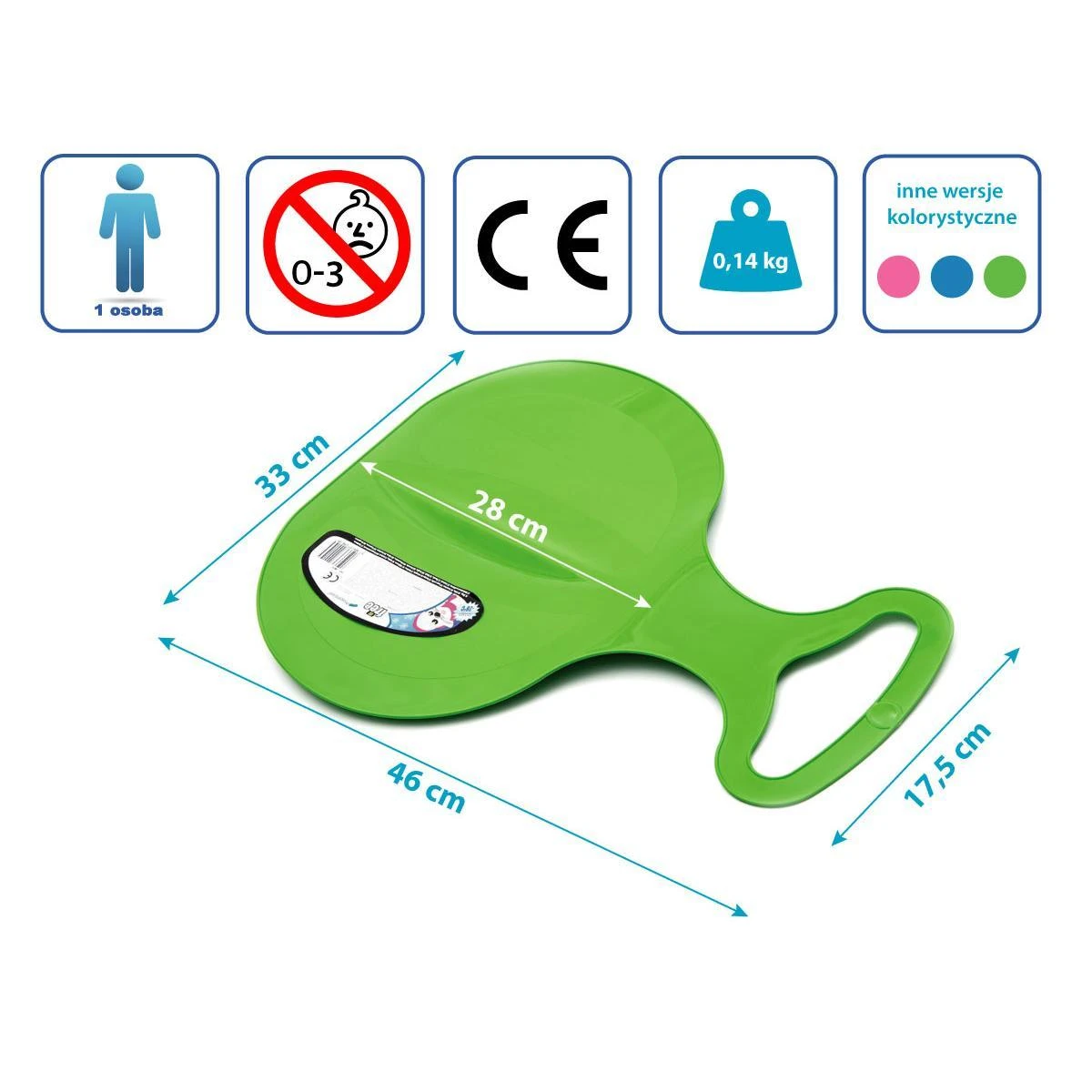 Čiuožyklė Free Prosperplast 33.5x46.5cm žalia