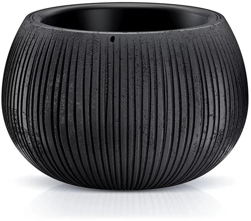Betoninis dubuo sodo puodas 29 cm juodas PROSPERPLAST