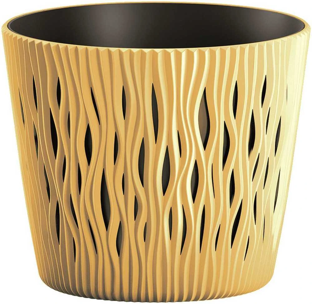 Prosperplast POT SANDY ROUND DIA 19CM MOCCA