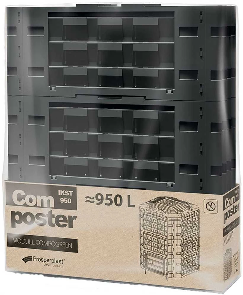 Prosperplast Sodo kompostavimo dėžė Compogreen Vario 950L