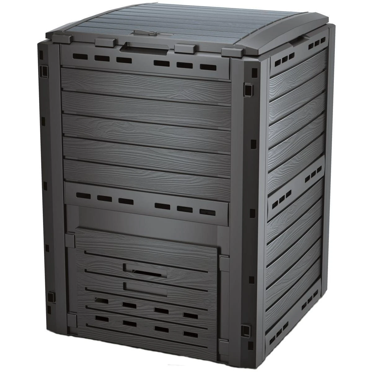 Prosperplast IKST280-S433 "Compogreen Woody" komposto dėžė 280L, antracito spalvos