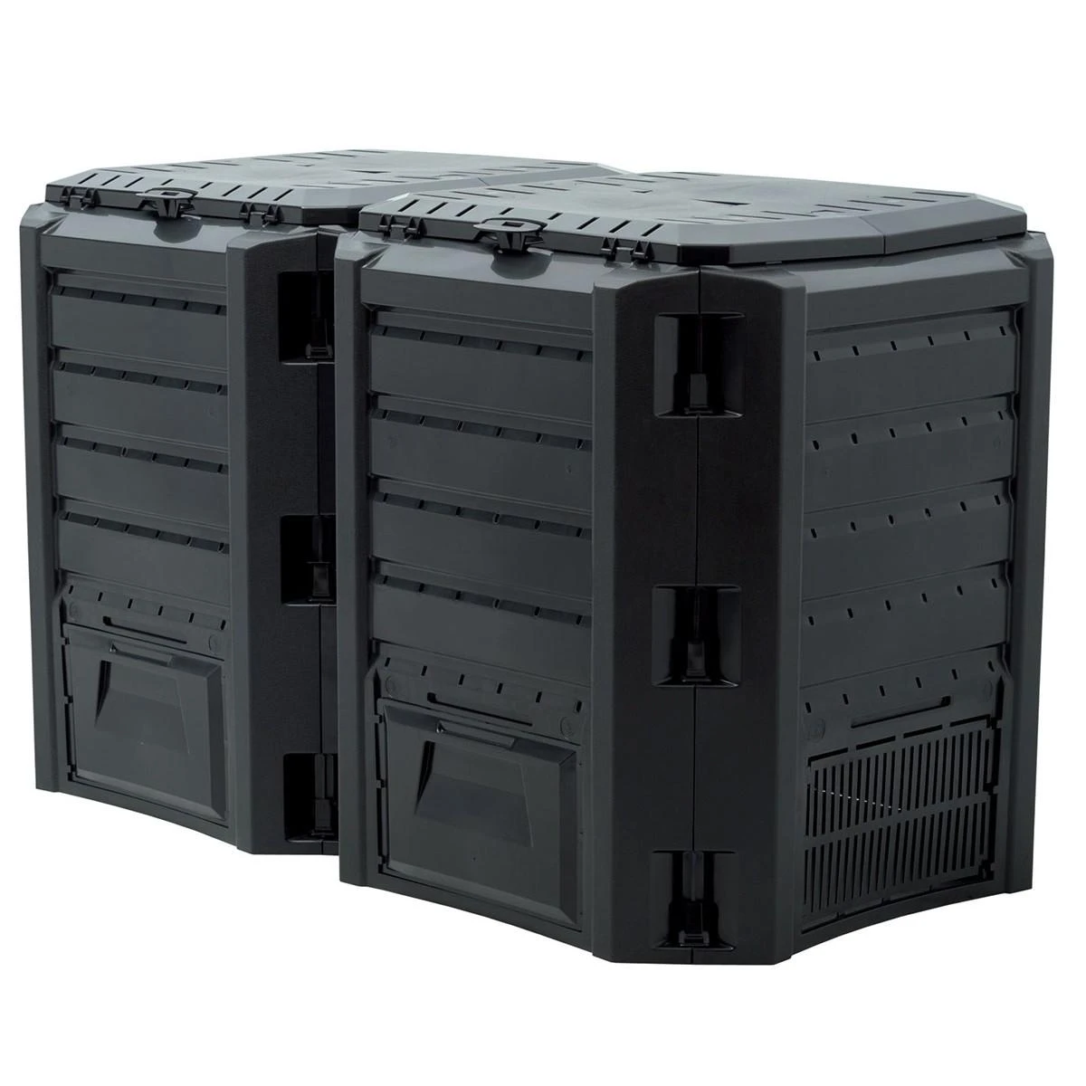 Komposto dėžė Prosperplast Module Compogreen 800 L, juodos spalvos
