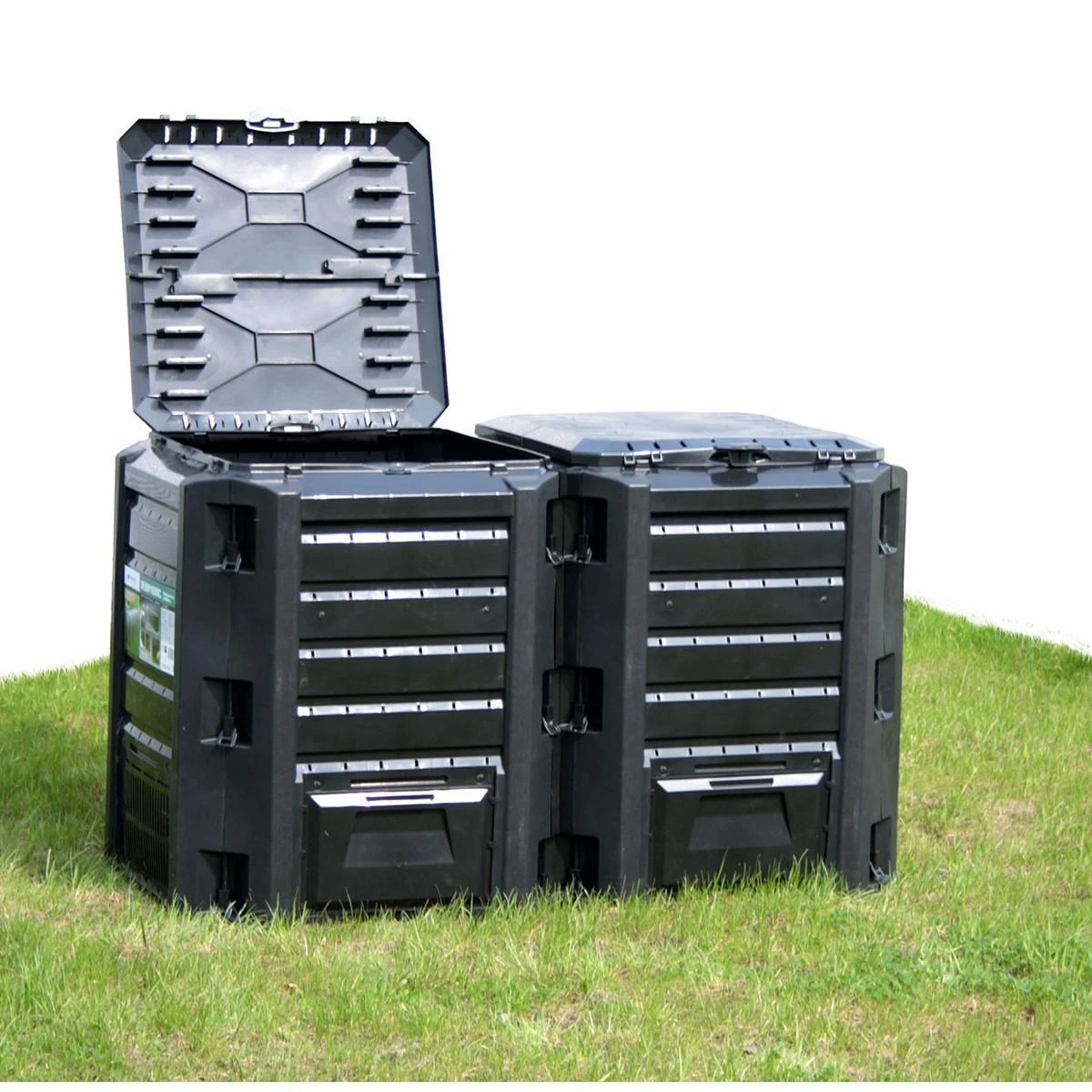 Komposto dėžė Prosperplast Module Compogreen 800 L, juodos spalvos