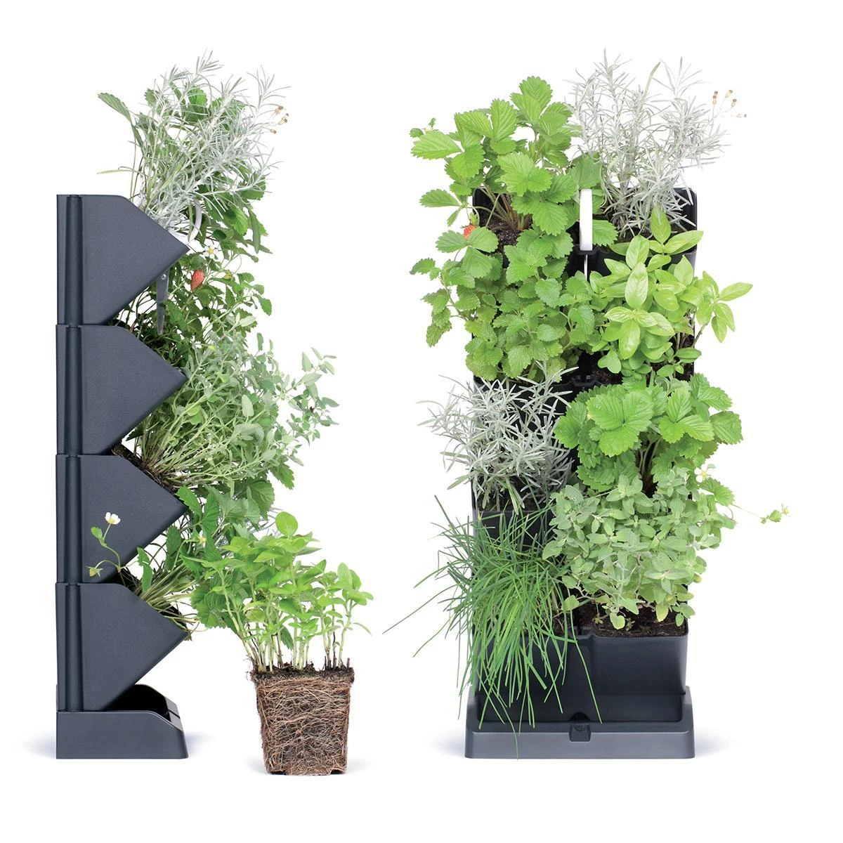 Prosperplast Vertikalus sodo stovas Mini Cascade antracitas