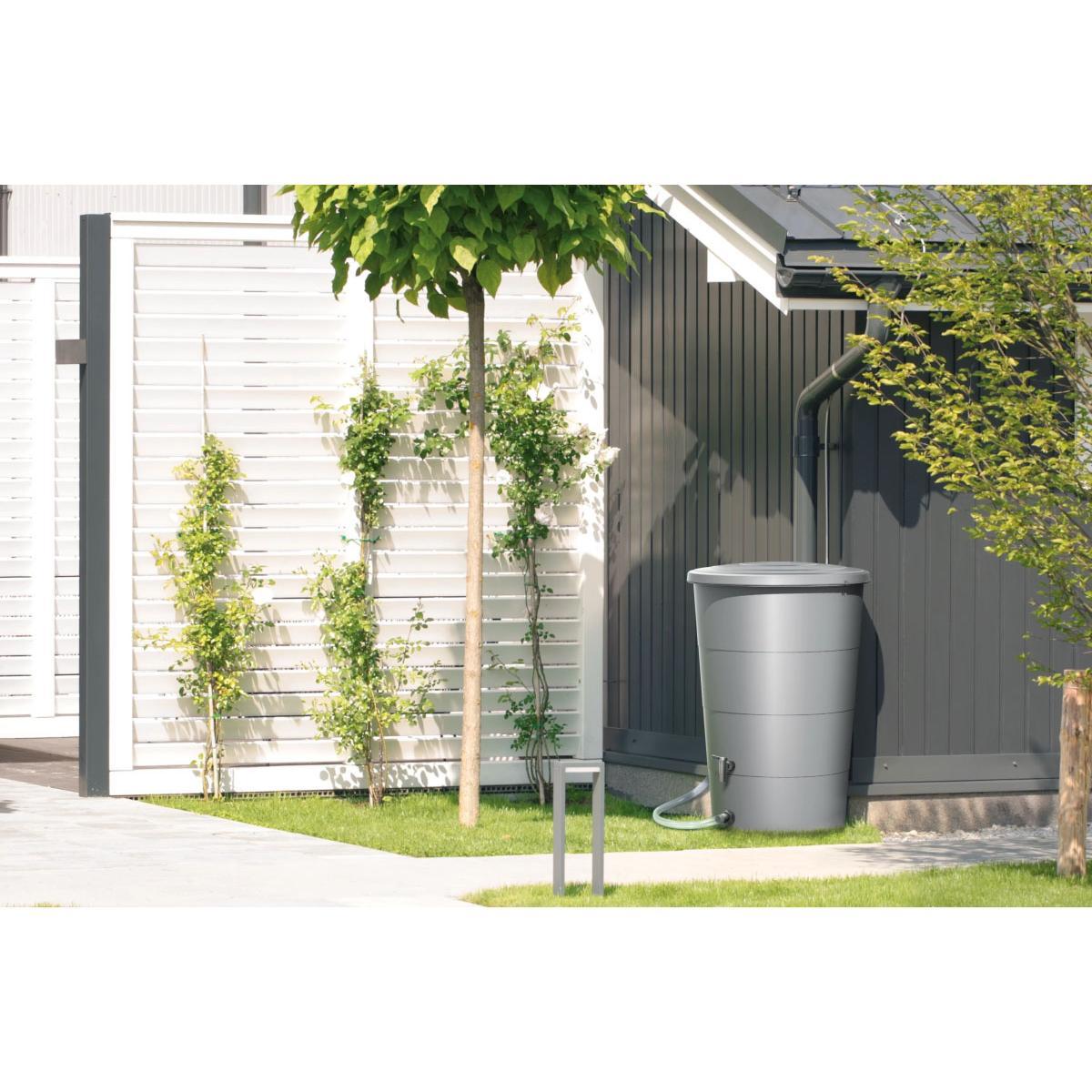 Prosperplast lietaus vandens talpa SMOOTH 200L, antracito spalvos