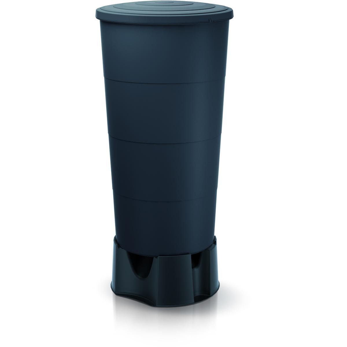 Prosperplast lietaus vandens talpa SMOOTH 200L, antracito spalvos