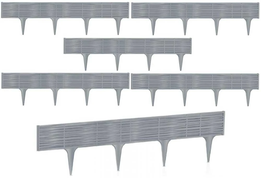 Prosperplast Sodo bortelis, pilkas, plastikas, 390 cm