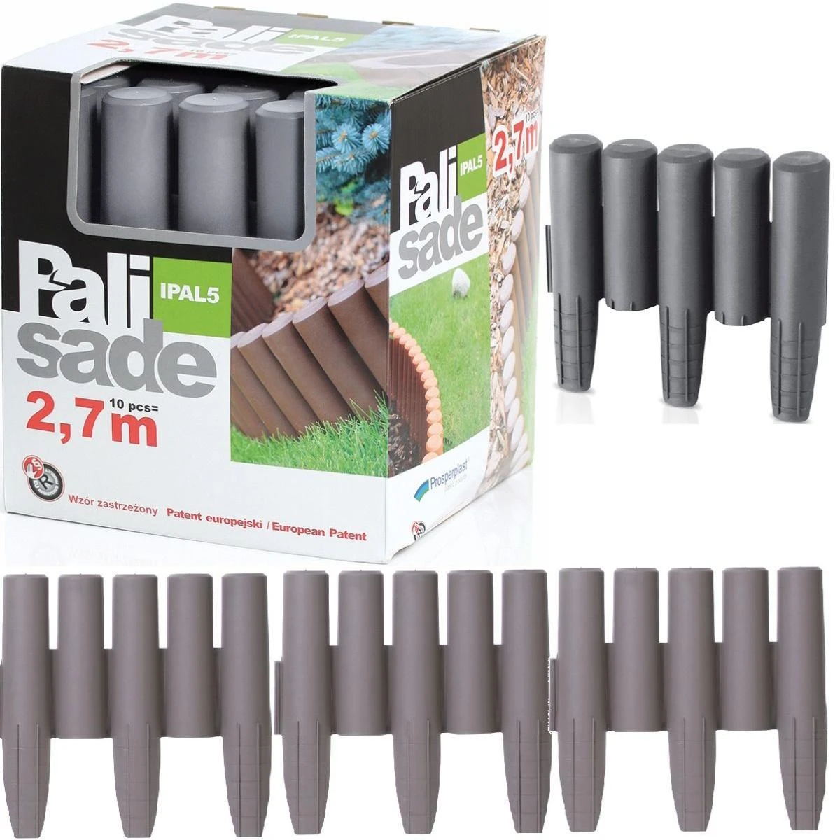 Prosperplast SODO PALISADA IPAL5 PILKA M. 2,7 m