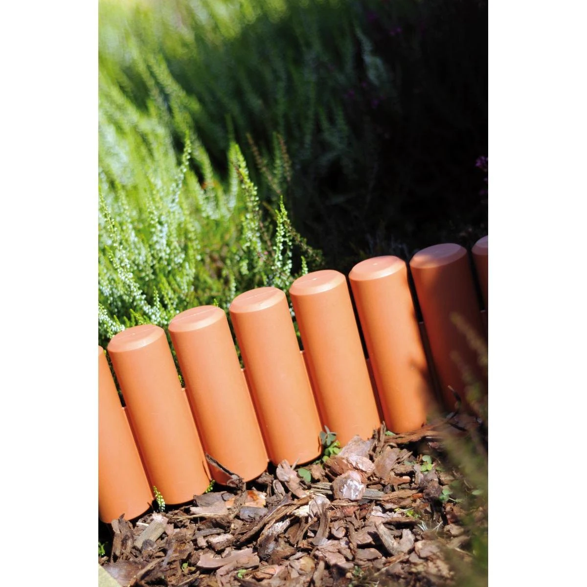 Prosperplast IPAL5 Plastikiniai sodo vejos apvadai, spalva: terracotta, 2,7 m