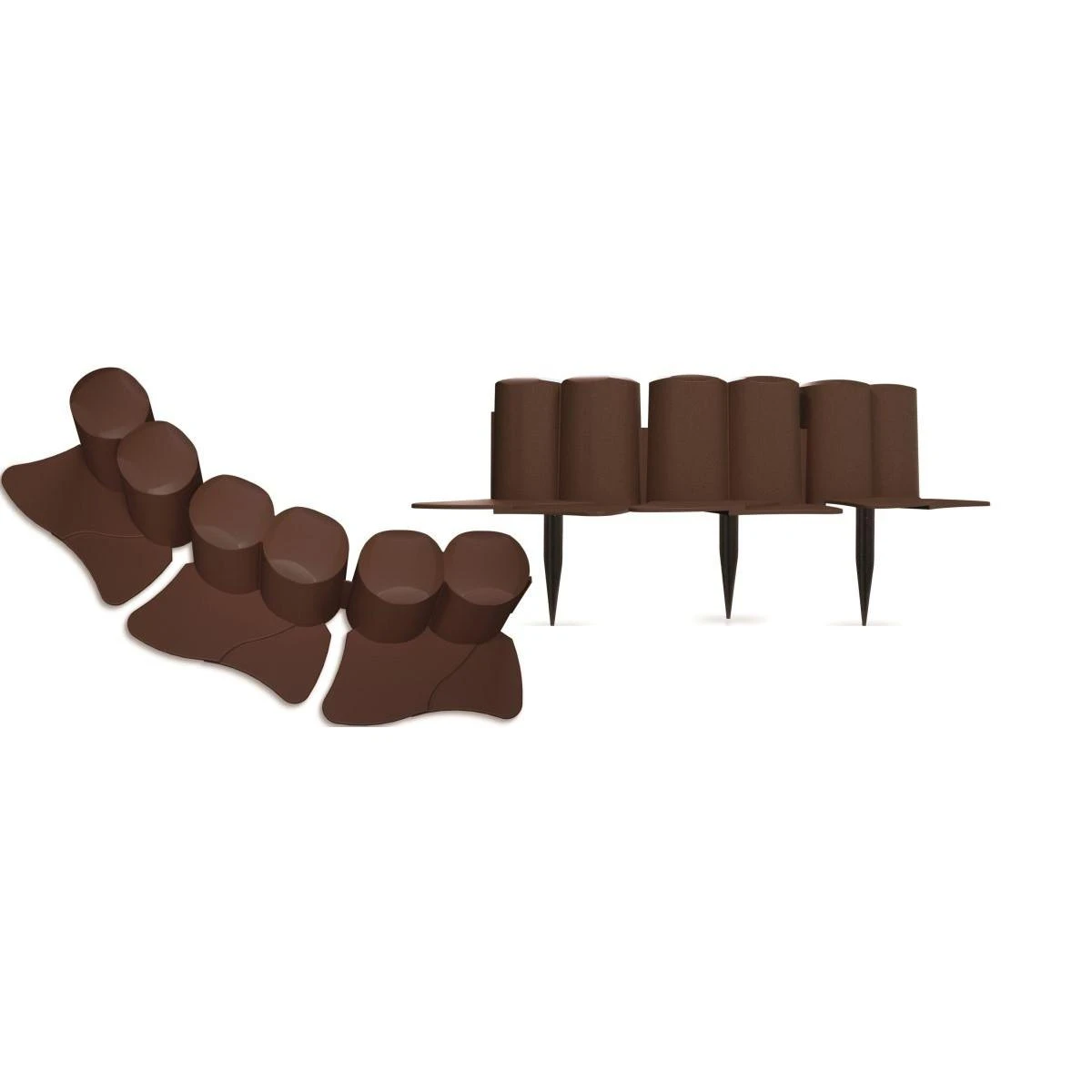 Prosperplast PP GARDEN PALISADE 6 RUDA 3,02 m