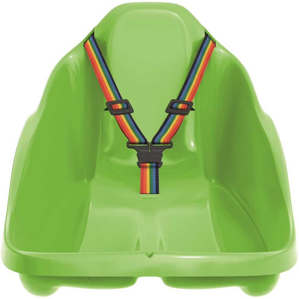 Plastikinės rogės Prosperplast, žalia, 72 cm x 37 cm