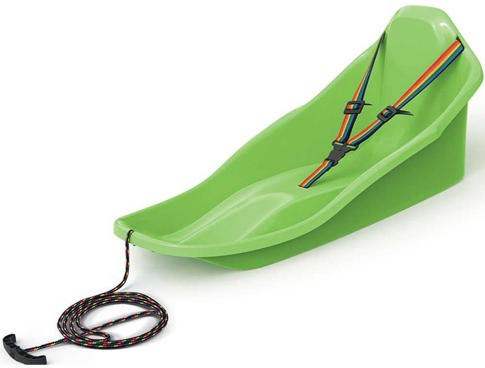 Plastikinės rogės Prosperplast, žalia, 72 cm x 37 cm
