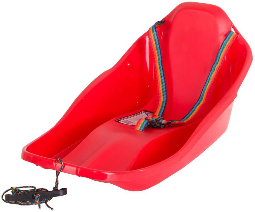 Prosperplast MINI TOPO Raudonos plastikinės rogutės