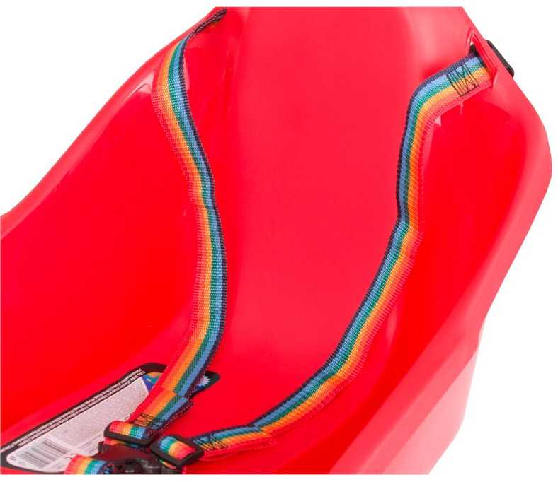 Prosperplast MINI TOPO Raudonos plastikinės rogutės