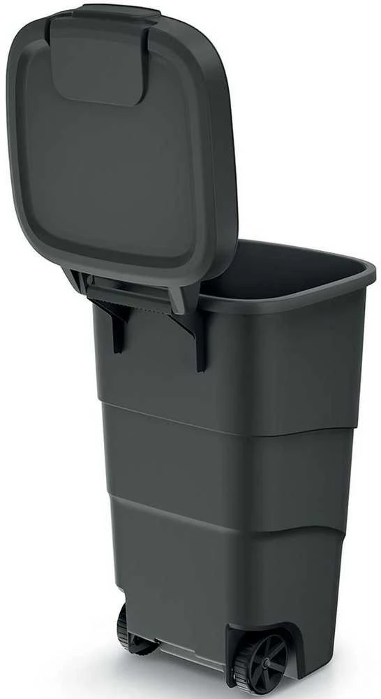 Prosperplast Mobilus atliekų konteineris su ratukais Wheeler 110L antracitas