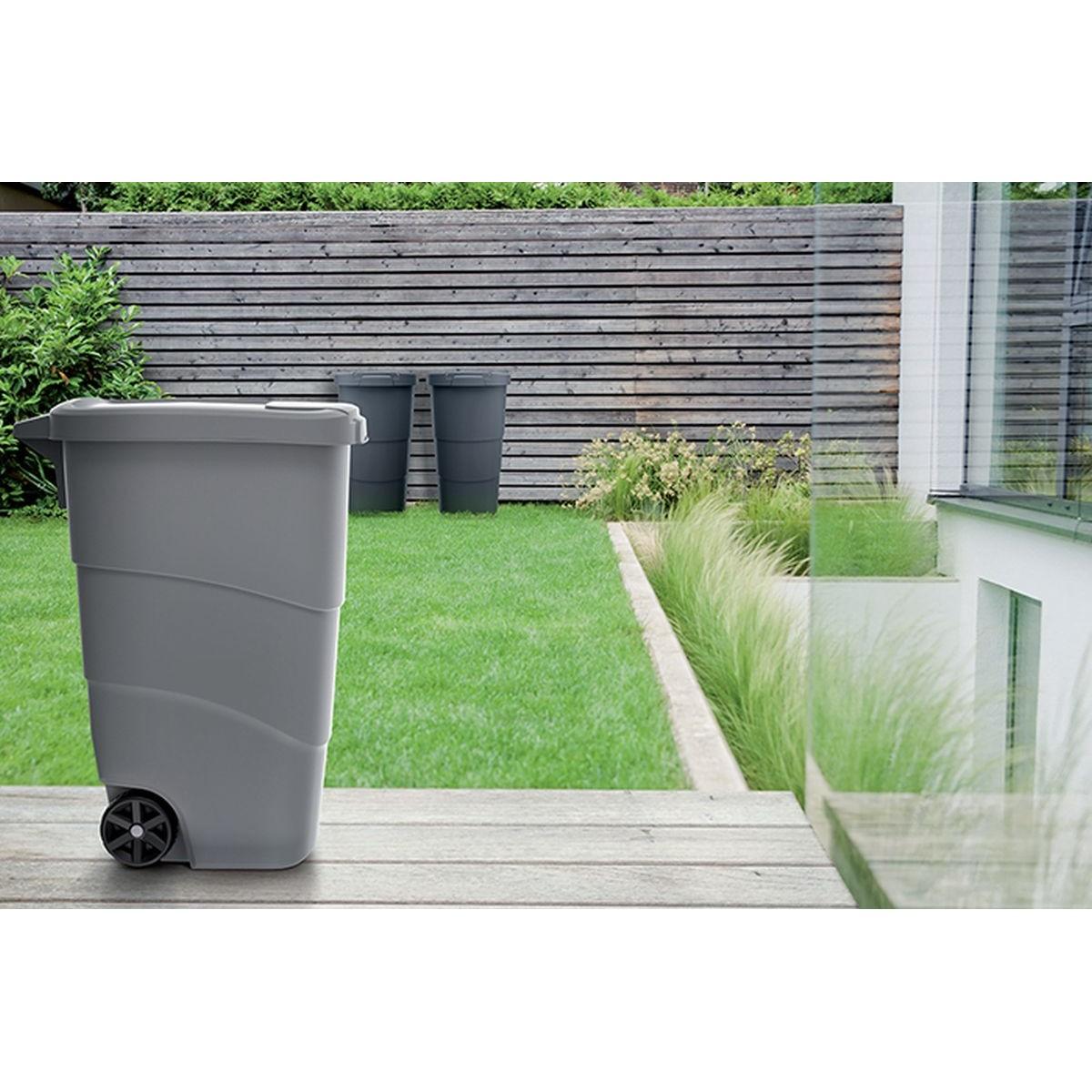 Prosperplast Wheeler 110 L Szemetes Kuka Antracit Sárga Fedé