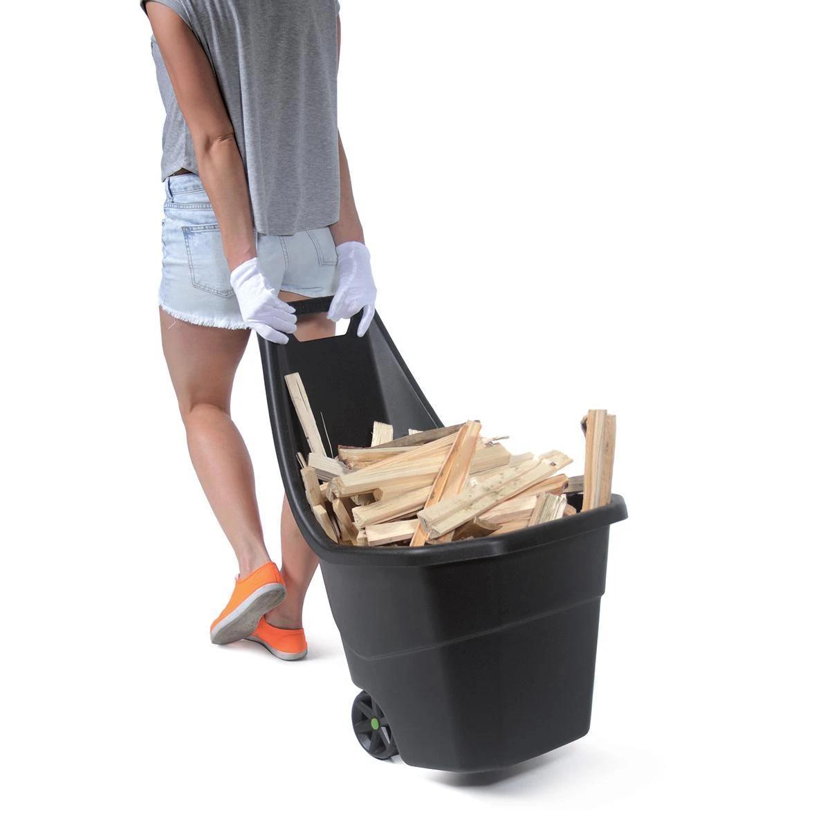 Prosperplast sodo vežimėlis su ratukais LOAD&GO 55 l juodas