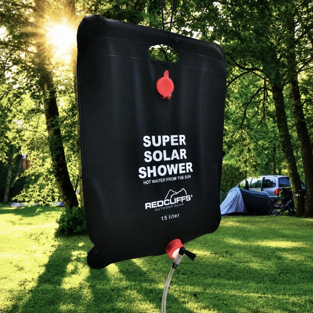 Redcliffs Lauko kempingo dušas saulės baterijų 15 l