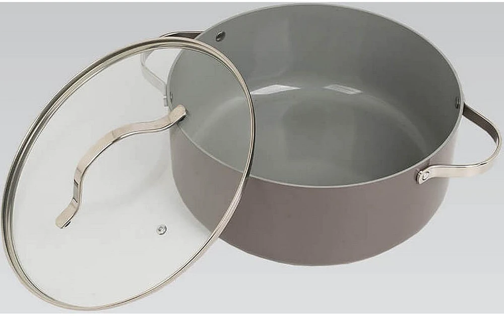 Puodas su dangčiu MAESTRO MR-4009 (MR-4009-20) 20 cm 2.3 l Pilkas