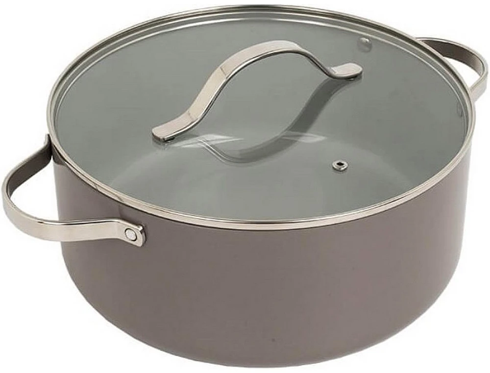 Puodas su dangčiu MAESTRO MR-4009 (MR-4009-28) 28 cm 7.0 l Pilkas