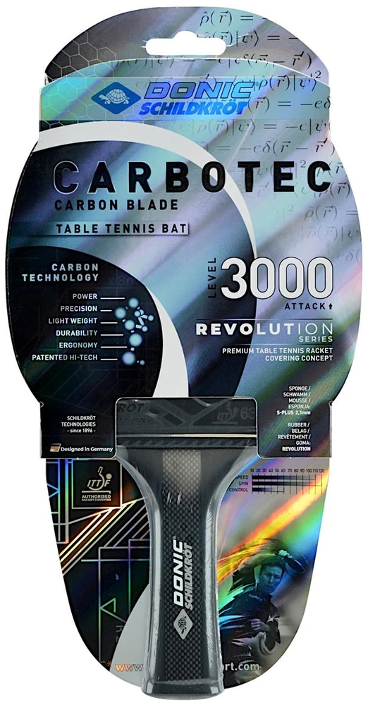 Donic Schildkröt CarboTec 3000 Stalo teniso raketė - MTS758220