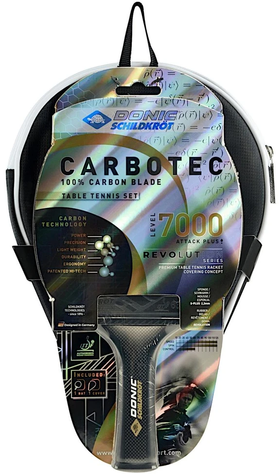 Donic CarboTec 7000 stalo teniso raketė + užvalkalas