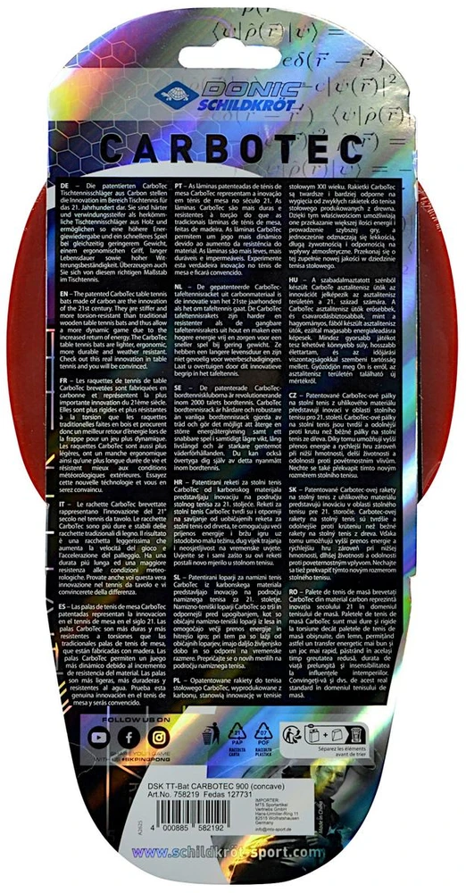 Donic CarboTec 900 stalo teniso raketė