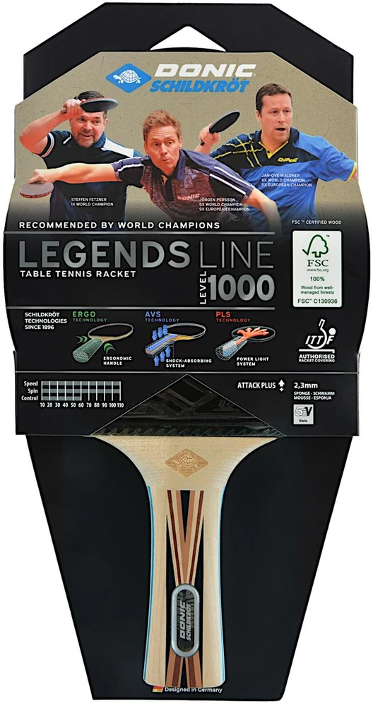 DNI Donic Schildkröt Legends 1000 stalo teniso stalas Juoda, Mėlyna, Medis
