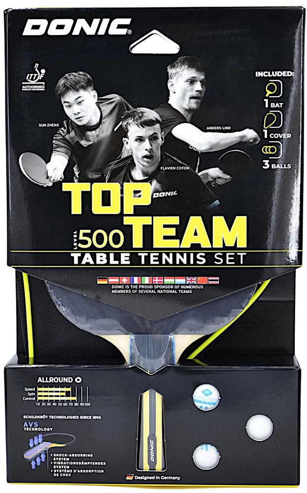 Donic DS SET. TOP TEAMS 500 ''Geschenkset''