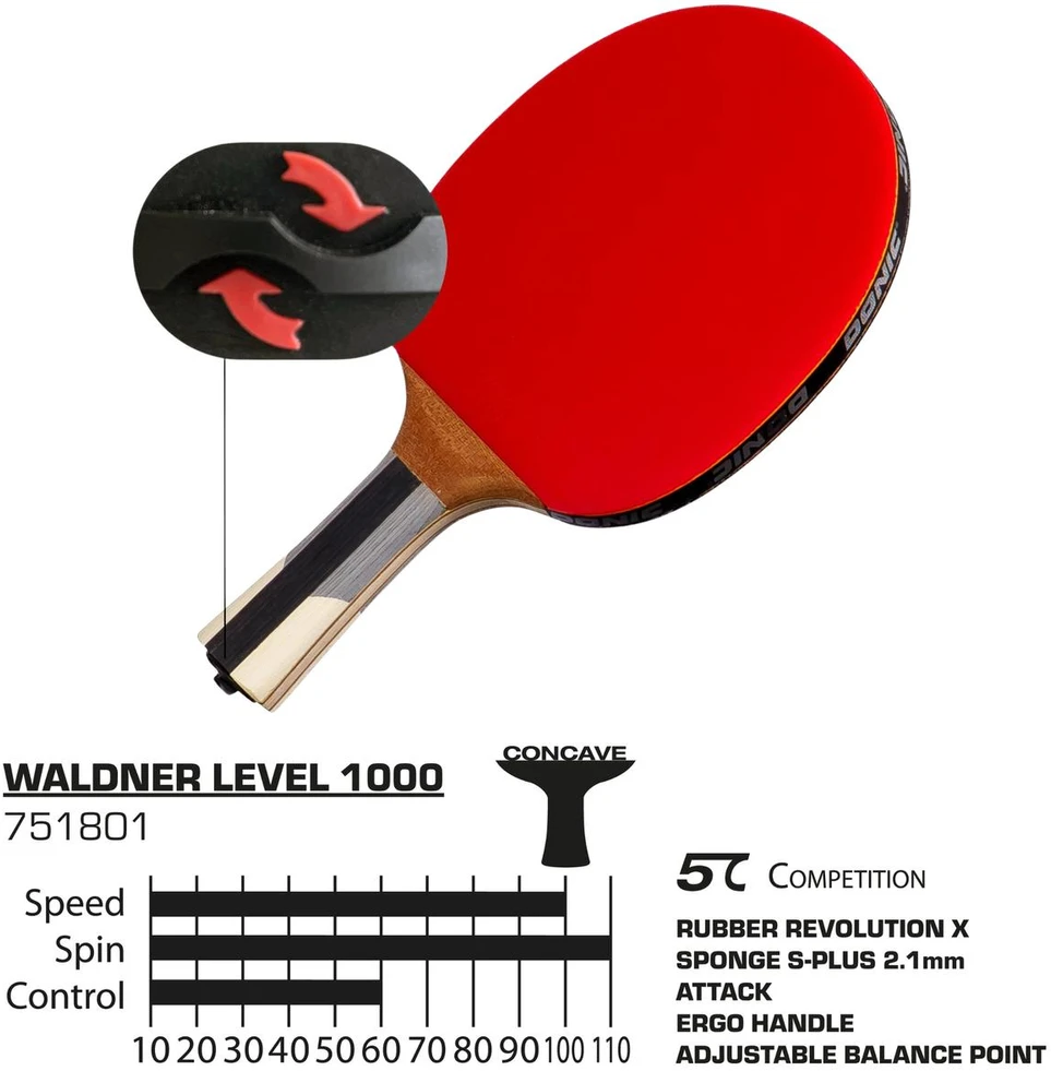 DNI Donic Schildkröt WALDNER 1000 stalo teniso stalas Multi spalvos