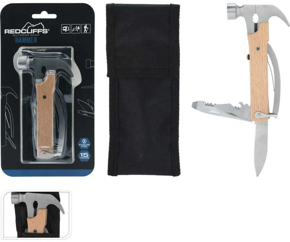 Redcliffs Rinkinys SURVIVALOWY Turistinis MŁOTEK 15W1