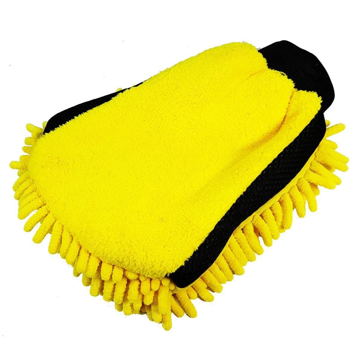 DUNLOP 418148 2-in-1 ŠENILINĖ AUTOMOBILIO PLOVIMO PIRŠTINĖ IŠ MIKROPLUOŠTO IR ŠLUOTELIŲ