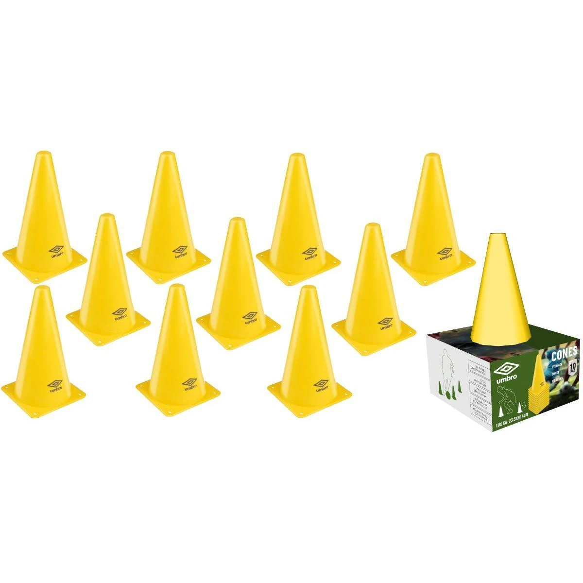 Umbro Treniruočių spurgų rinkinys 23,5cm 10vnt UMBRO