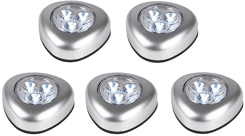 Grundig Rinkinys 5 lampek Push Light LED na baterie