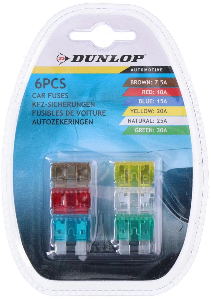 Dunlop - Car fuses 6 pcs.