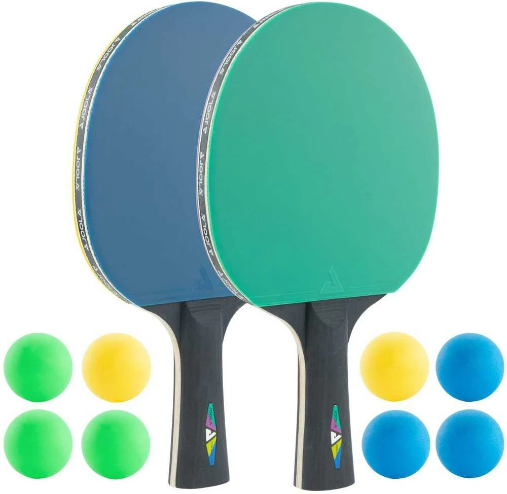 Joola Rinkinys STALO TENISAS JOOLA COLORATO 2 RAKETES 8 KAMULIAI