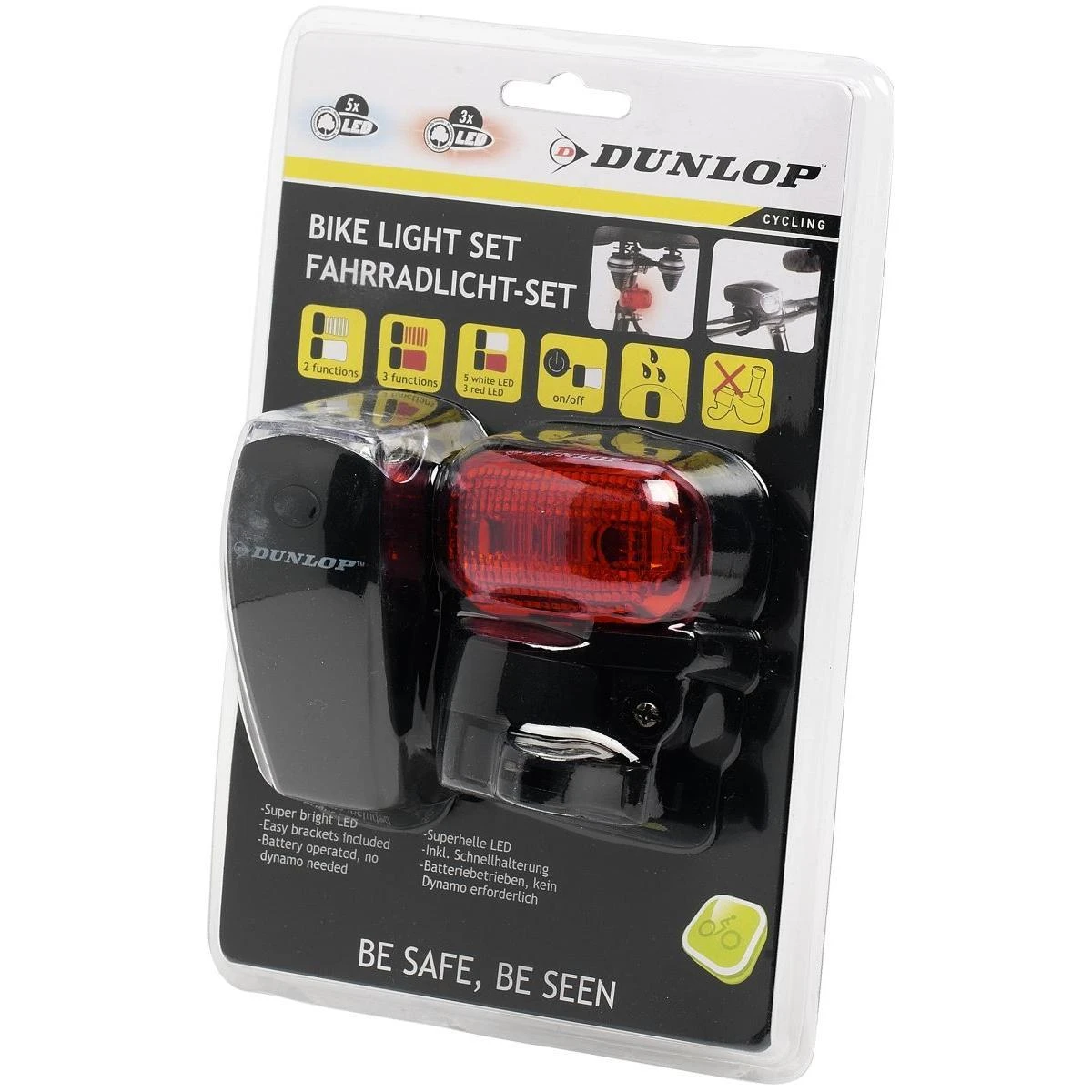 Dunlop LED dviračių lempų komplektas