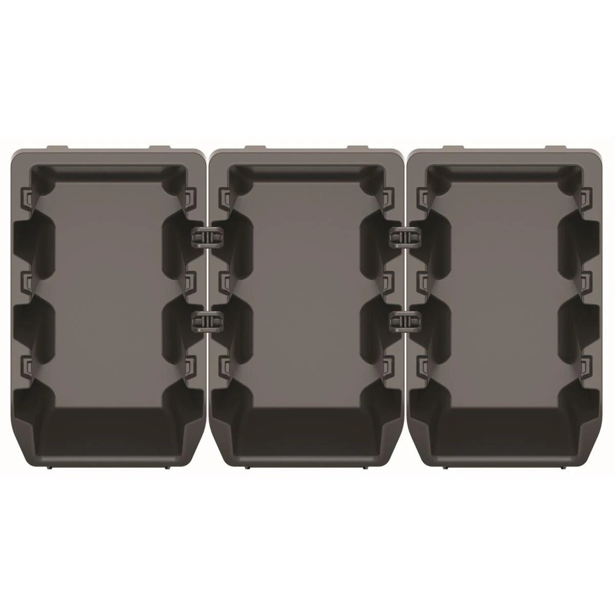 Prosperplast KISTENBERG DĖŽUTĖS 20 BINEER LONG 5vnt. JUODOS 198x118x84mm