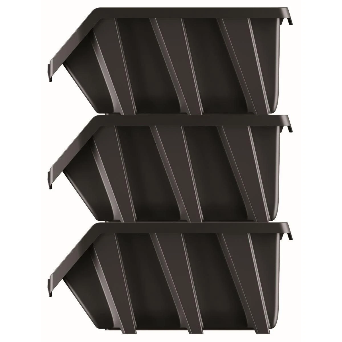Prosperplast KISTENBERG DĖŽUTĖS 20 BINEER LONG 5vnt. JUODOS 198x118x84mm