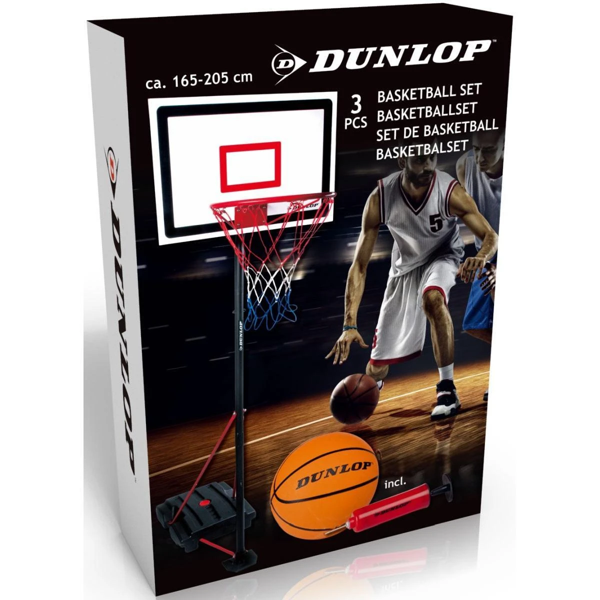 Reguliuojamas krepšinio rinkinys Dunlop 1,65-2,05m