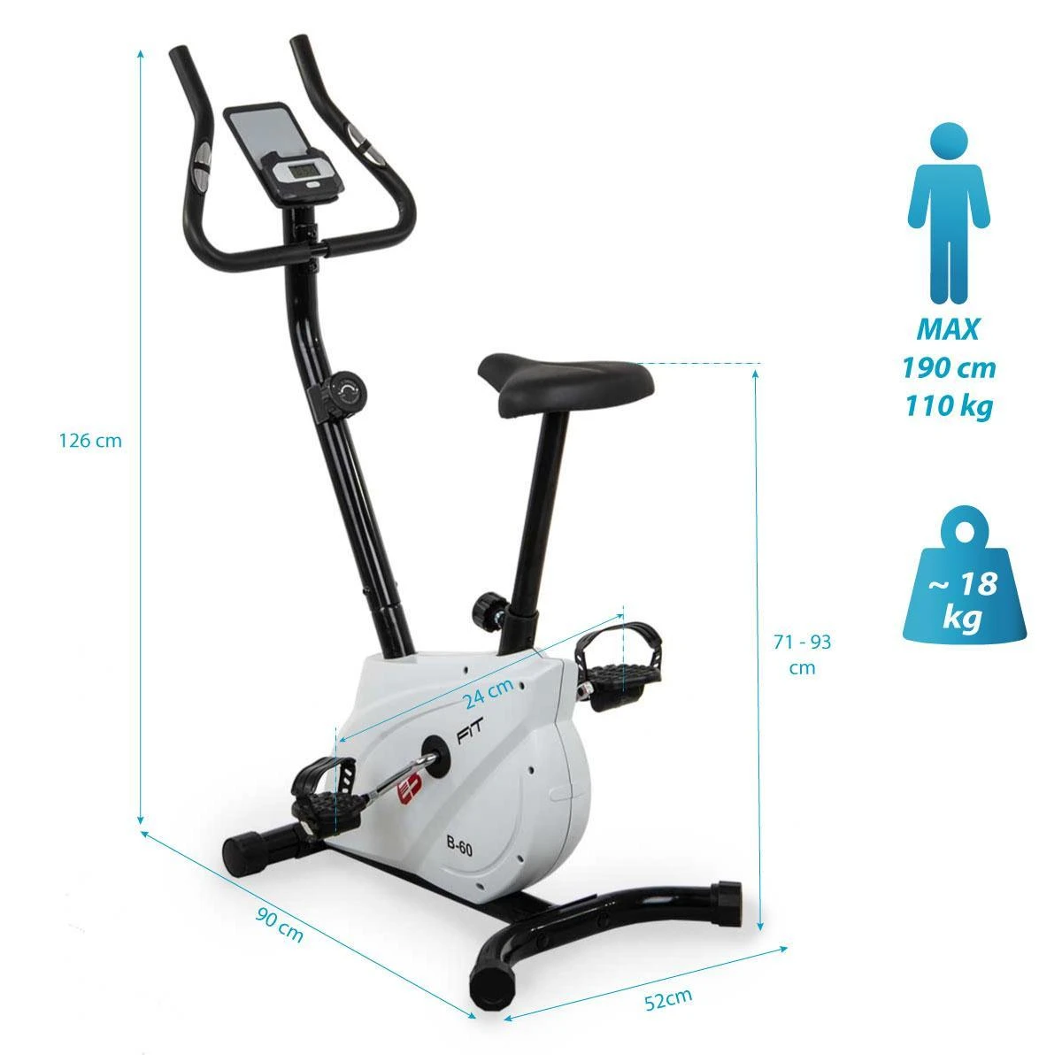 Eb Fit Magnetinis stacionarus dviratis B60