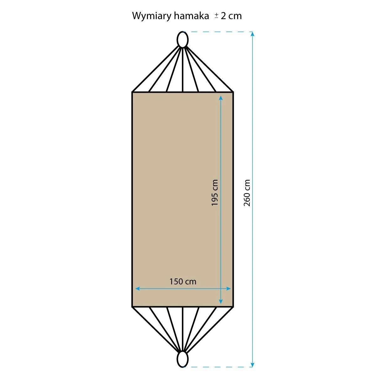 Hamakas Royokamp Classic 1021089, 200x150cm, 2 asmenys