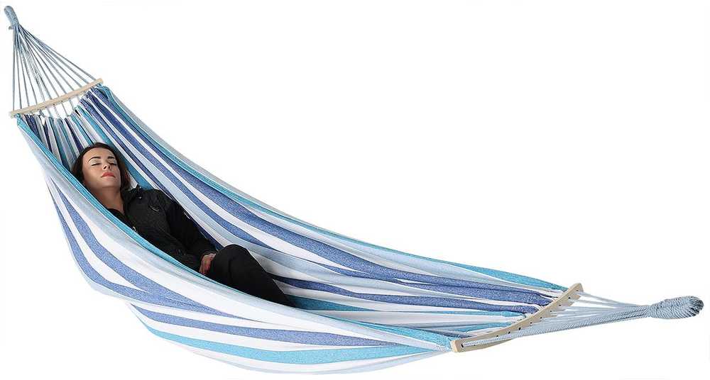 Dvivietis hamakas Royokamp Luxe XXL 250x150cm, mėlynas